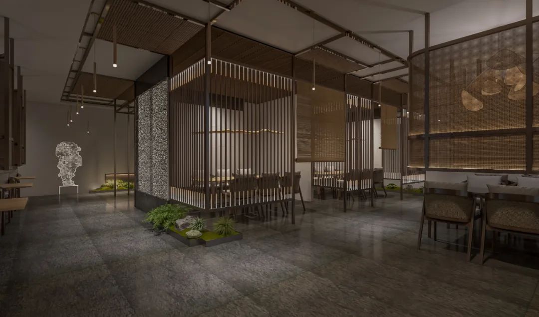 郑州宋代禅意茶�餐厅装修设计公司