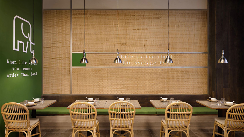 郑州尊龙凯时人生就是搏分享二十二象泰式料理餐厅装修设计(图8)