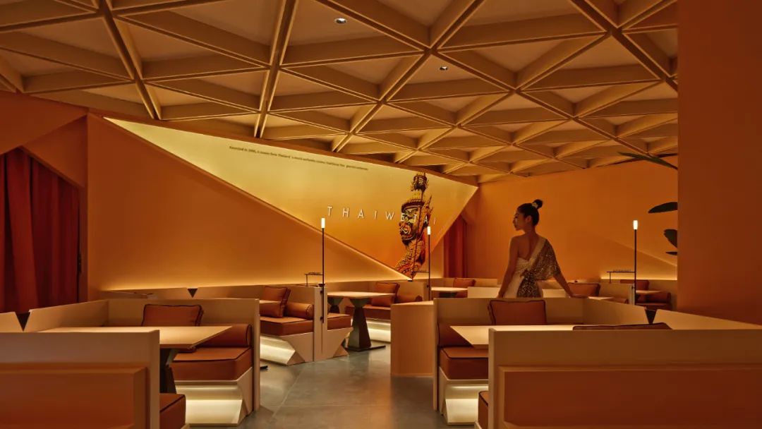 郑州尊龙凯时人生就是搏推荐THAIWETAI泰味太连锁泰式餐厅装修设计(图4)