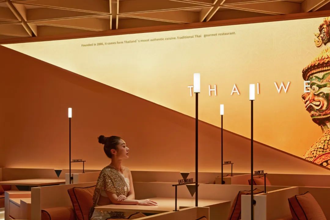 郑州尊龙凯时人生就是搏推荐THAIWETAI泰味太连锁泰式餐厅装修设计(图7)